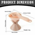 thumbnail image 3 of Miyuadkai Multifunctional Funnel Kitchen Six-In-One Funnel Set Pink, Set of 4 Kitchen Funnels with White Separator and Stand 3 Sizes Funnel for Liquid Powder Oil Transferring, 4*Funnel 1*Base, 3 of 8
