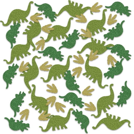 Dinosaur Deluxe Sparkle Confetti, 3 bags of .5 oz (1.5 Oz/Pkg)