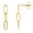 Gold, variant on Paperclip Chain Link Dangle Earrings for Women Gold or Silver Stainless Steel Ginger Lyne Collection