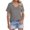 Grey, variant on Delayuji Womens T Shirts V Neck Cap Short Sleeve Summer Tops Trendy 2025 Loose Casual Tshirts with Pocket Black M Polyester,Spandex,Cotton Short Sleeve Shirts for Women
