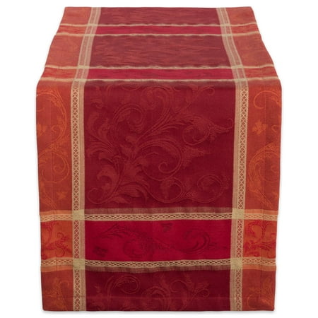 DII Harvest Wheat Jacquard Table Runner, 72 x 14", 100% Cotton