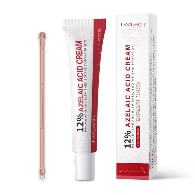 Cream Twilash de DLY con 12% de ácido azelaico y herramienta para eliminar espinillas