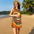 thumbnail image 3 of Disketp Colorful Swirl para Vestido sin Mangas para Mujeres, Vestidos de Verano para Mujeres, Casual y Holgado para la Playa, 3 of 7