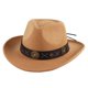 thumbnail image 2 of Sombrero de occidental, sombrero de vaquero versátil para regalo, disfraz de vacaciones para hombres Zulema Sombrero de vaquero, 2 of 8