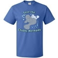 thumbnail image 3 of Inktastic Save the Chubby Mermaids with Cute Manatees T-Shirt, 3 of 5