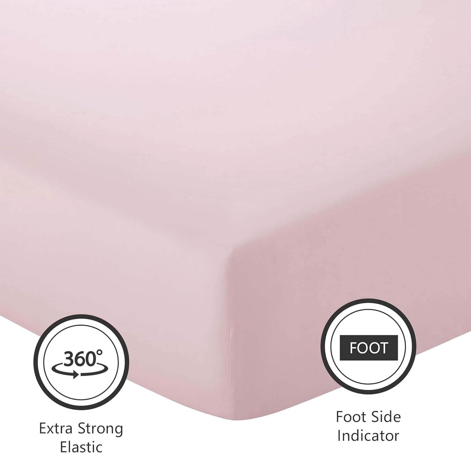 American Home Collection Bamboo Viscose Sheet Set - Silky Soft, Cooling for Hot Sleepers - 18 Inches Deep Pocket - Premium Sateen Finish - Queen, Pink