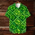 thumbnail image 6 of VBTAPA Mens St. Patrick's Day Hawaiian Shirt Funny Holiday Party Button Down Short Sleeve Shirts Summer Vacation Tops Green L, 6 of 9