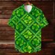 thumbnail image 5 of Blusa y camisa hawaiana de manga corta con cuello vuelto para hombre, camisa unisex de verano para playa, informal, de manga corta, con botones, ropa estampada para el Día de San Patricio, blusa para, 5 of 8