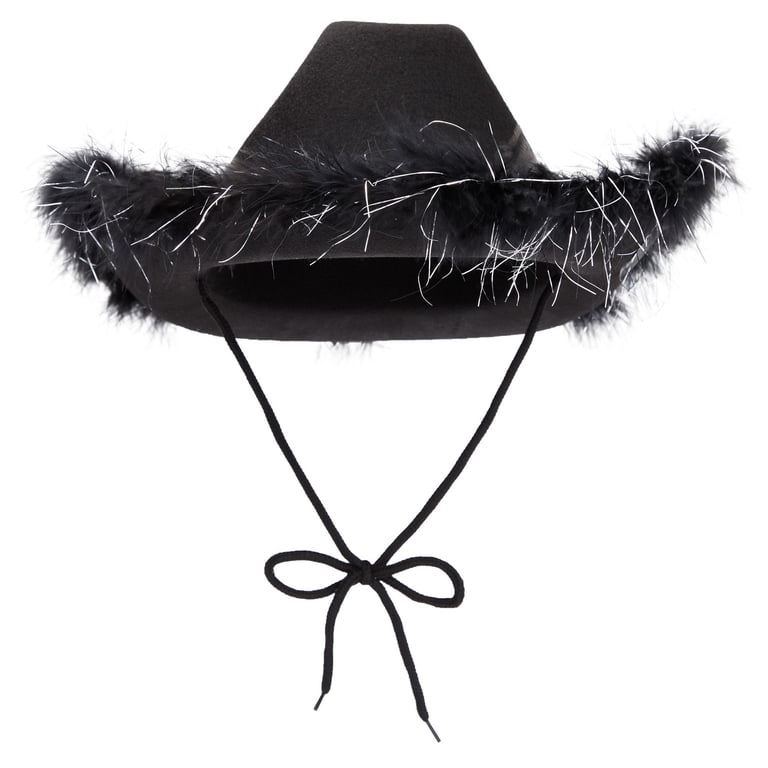 Juvolicious Black Cowgirl Hat - Medium Adjustable - Sparkly  display picture 3