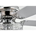 thumbnail image 5 of Branson Chrome 52-Inch 3-Light 3-Tier Metal & Crystal Drum Shade Lighted Ceiling Fan, 5 of 11