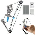 thumbnail image 2 of 7.5" Compound Bow and Arrow Set, Archery Bow Set Left and Right Hand, Cool Gadget, RH/LH, for Target Shooting Outdoor Sports Fun Games, 2 of 9