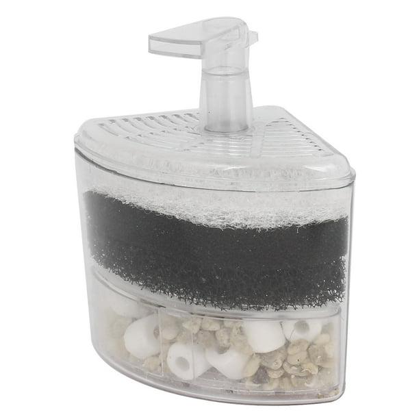Air Driven Bio Corner Filter Sponge Fry Shrimp Nano Fish Tank Aquarium