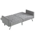 thumbnail image 6 of Breathable Linen Convertible Sofa Bed with Split-back / Suitable for Relaxing in Offices, 6 of 6