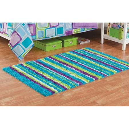 Your Zone Yz Shag Multi Stripe 38x58