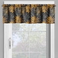 thumbnail image 4 of Ambesonne Nature Valance & Curtain, Botanical Motif Exotic Art, 55"x24", Dark Grey and Marigold, 4 of 7