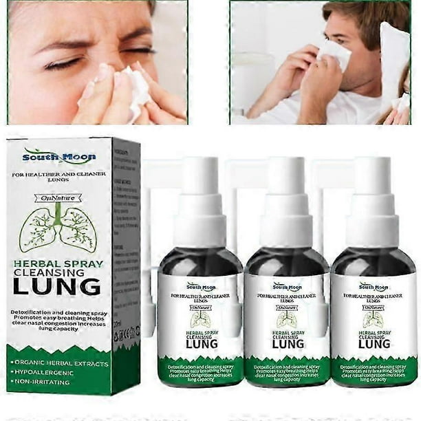 3x South Moon Herbal Oral Spray Cleaning Detoxification Relieve Throat And Nose Discomfort Care Spray