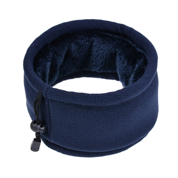 Polaina de cuello de lana de doble capa con cordón Deporte de invierno Calentador de cuello Bufanda Abanopi Calentador de cuello