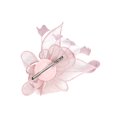 thumbnail image 5 of Tittly Head Scarf Fascinators Hats Women's Elegant Hat Strap Flower Feather Party Hat Hair Clip Headband Accessory Head Scarf Hair Accessories Pink One Size, 5 of 7