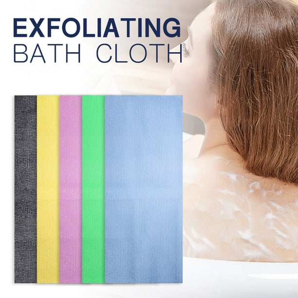 Farfi Stretchable Neck Back Shower Scrub Towel Body Exfoliating Bath