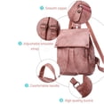 thumbnail image 3 of Mochila para mujer, mochila informal de cuero PU, bolso de hombro para trabajo de viaje Eccomum Gris, 3 of 7