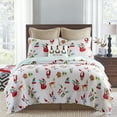 thumbnail image 3 of Levtex Home Christmas Gnomes Microfiber Quilt Set, King - Reversible, 3 of 7