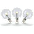 thumbnail image 3 of Novelty Lights Warm White Glass G40 Globe Hanging LED String Light Replacement Bulbs E12 Candelabra Base, 3 of 6