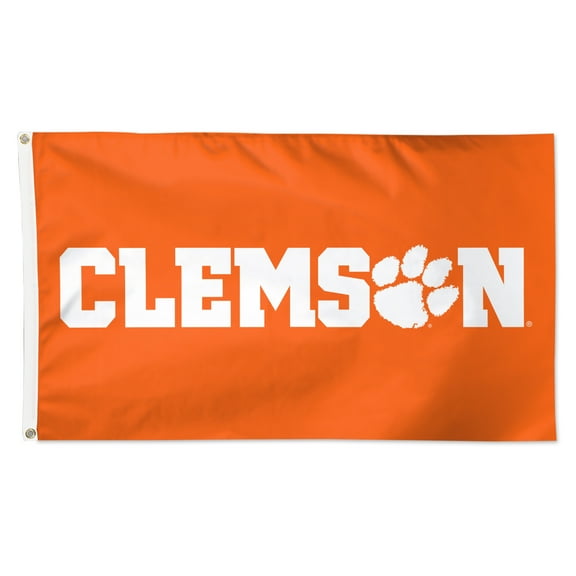 WinCraft Clemson Tigers 3' x 5' Single-Sided Deluxe Secondary Team Logo Flag