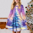 thumbnail image 2 of Gubotare Christmas Dress Teen Tutu Girls' Dress, Teen Long Sleeve Dresses Size 17-18(Green,17-18 Years), 2 of 5