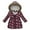 Red, variant on Zwiiyzr 2024 Toddler Baby Parka Jacket Hoodies Coat for Kids Faux Fur Floral Print Winter Thick Warm Windproof Coat Outwear Jackets Blue for 8-9 Years