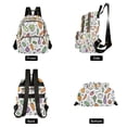 thumbnail image 4 of FORMRS Mini Backpack Purse for Women Travel Daypack Casual Shoulder Bag, Purple Vegetables Pattern, 4 of 7