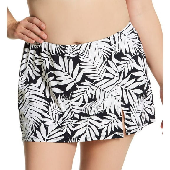 Women's Bleu Rod Beattie O22917X Plus Size Urban Oasis Skirted Hipster Swim Bottom (Black 16W)