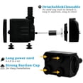 thumbnail image 4 of PULACO 10W 160GPH Submersible Pump with 3.3 ft Tubing for Aquariums, Fish Tank, Pond Fountain, Statuary, Hydroponics, Water Feature, Indoor Fountains, 4 of 7