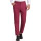 thumbnail image 1 of Pantalones de vestir planos elásticos de cintura con estampado a cuadros para hombres INSPIRE CHIC 38 Burdeos, 1 of 7