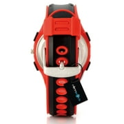 OHSEN AD1309 Waterproof Multi-functional Unisex Men's Women's Dual Time Display LED Digital Quartz Sports Wrist Watch with Stopwatch /Date /Alarm /EL Backlight /Rubber Band (Red)