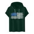 thumbnail image 2 of DDAPJ pyju American Flag Hoodie for Men 4th of July T Shirt Funny USA Print Tees Patriotic Casual Summer Short Sleeve Tops Green L, 2 of 8
