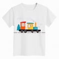 thumbnail image 4 of TOWED22 Toddler Boy Short Sleeve Tee Shirts Summer Cotton Casual Graphic Crewneck Tshirt(White,9-10 Y), 4 of 4