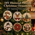 thumbnail image 5 of 6PCS Christmas Wooden Ornaments DIY Pearl Diamond Painting Kit, 5 of 7