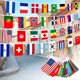 thumbnail image 1 of Yanonmyfd 100 Countries String Flag – 84Ft World Flag Banner for Party Decorations, Sports Clubs, Classrooms, Bars, and Festivals – International Bunting for Global Celebrations, 1 of 12