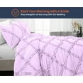 thumbnail image 2 of SGI Full Diamond Ruffle Comforter Set Microfiber 3 Piece Lilac, 2 of 5
