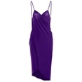 thumbnail image 3 of Minnieouse Vestido de mujer Playa Cubrir Traje Color sólido Maxi Vestido largo Vestidos Violeta SG Minnieouse AP003187-20, 3 of 4