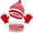Red, variant on QQAMB Kids Winter Hat Gloves Scarf Set: Girls Boys Beanie Hats Gloves Knit Set with Thick Warm Fleece Lined For Ages 1-6 Children