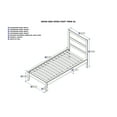 thumbnail image 6 of AFI NoHo Twin XL Solid Wood Platform Bed in White, 6 of 6