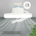 thumbnail image 4 of Ventilador De Techo Regulable, 85-265V 3000K-6500K Ajustable 48W Potente Función De Sincronización Luz De Ventilador De Techo 3 Velocidades Con Control Remoto Para Garaje, 4 of 7
