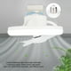 thumbnail image 4 of Luz De Ventilador De Techo, Lámpara De Ventilador LED Ajustable E27 Función De Sincronización 5 Aspas 85-265V Para Cocina, 4 of 7