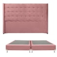 thumbnail image 1 of Recámara King Size Bruks Palo de Rosa con Cabecera + Box, 1 of 8