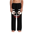 thumbnail image 4 of Kids Girls Boys Joggers Happy Smile Face Graphic Breathable Cotton Sweatpants Elastic Waist Bottoms for Park, 4-13Y, 4 of 9