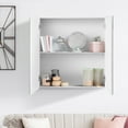 thumbnail image 5 of Costway Bathroom Cabinet Medicine Cabinet Wall Mount Double Door with Shelf and Mirror, 5 of 12