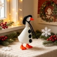 thumbnail image 4 of Fmbmuo 7 Inch Magnetic Porch Goose Statue with Outfit Set Key Holder Christmas Figurine Decor 7 Styles Great Gift for Goose Lovers,White, 4 of 5