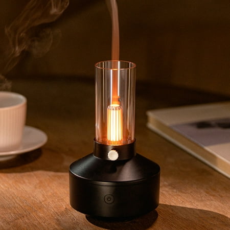

Xewsqmlo Aroma Diffuser Night Light Retro Lamp Mist Maker USB Chargeable for Home Bedroom