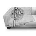 thumbnail image 3 of Eat Dessert First Soft Flannel Fleece Blanket, Life is Short Food Inspired Words on Spoon Retro Chalk Board, Cozy Plush for Indoor and Outdoor Use, 50" x 70", Charcoal Grey and White, by Ambesonne, 3 of 6